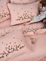 Omnia Trading Sky Blossom Luxury Quilted Comforter with Floral Embroidery - Image 2