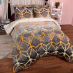 Omnia Trading Luxury Printed Flannel Comforter 3PCS