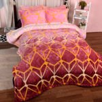Luxury Printed Flannel Comforter Set – 3 Pieces
