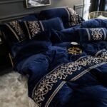 Omnia Trading Premium Polyester Embroidered Comforter 3pcs - Image 2